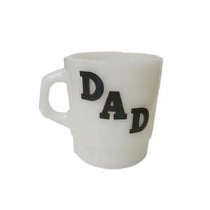 Vintage Termocrisa Milk Glass Dad Coffee Tea Mug